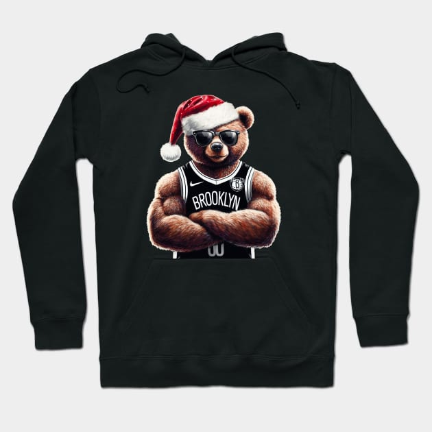 Brooklyn Nets Christmas Hoodie by Americansports